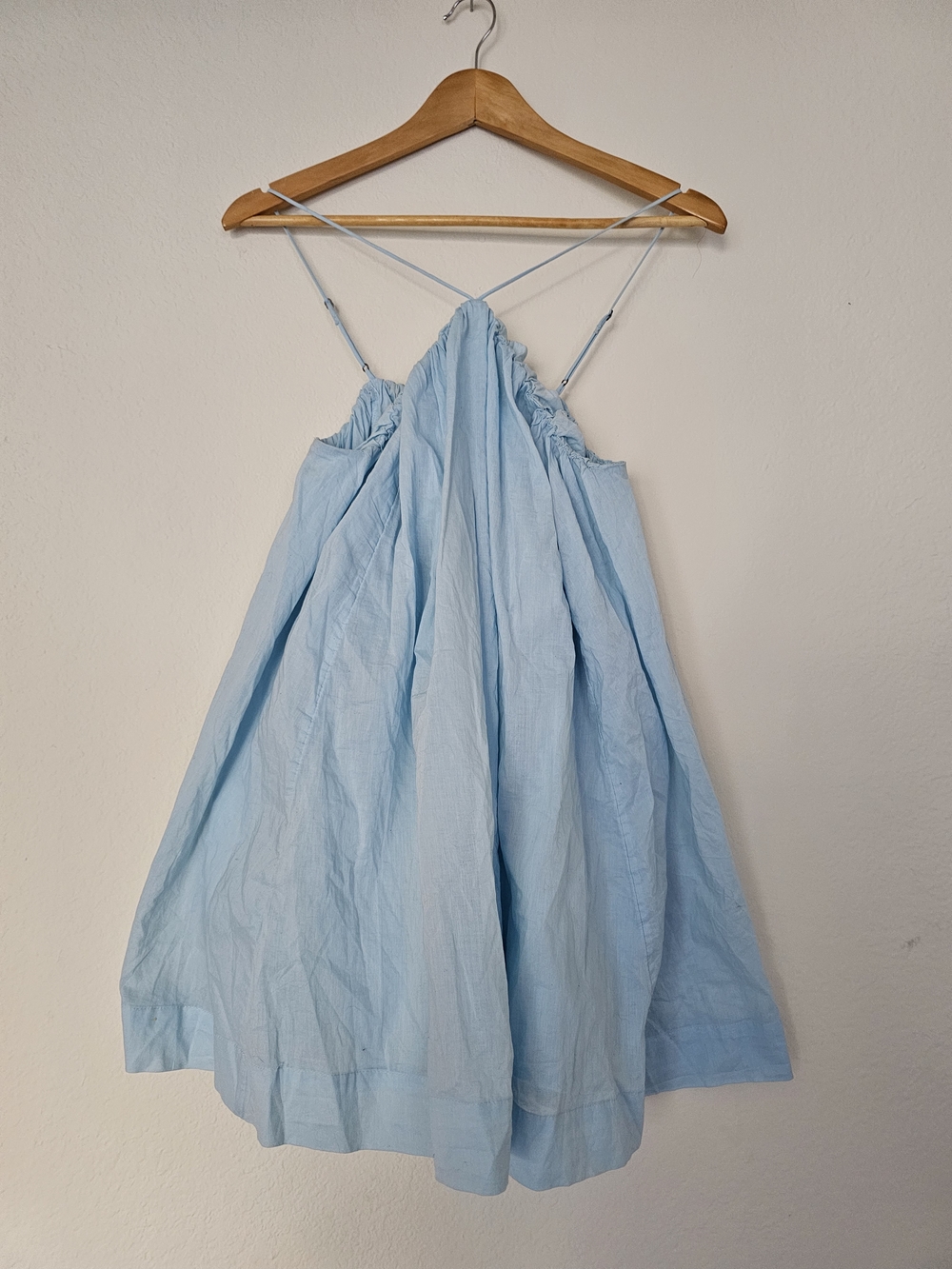 Abercrombie & Fitch Light Blue Spaghetti Strap Cotton Tank